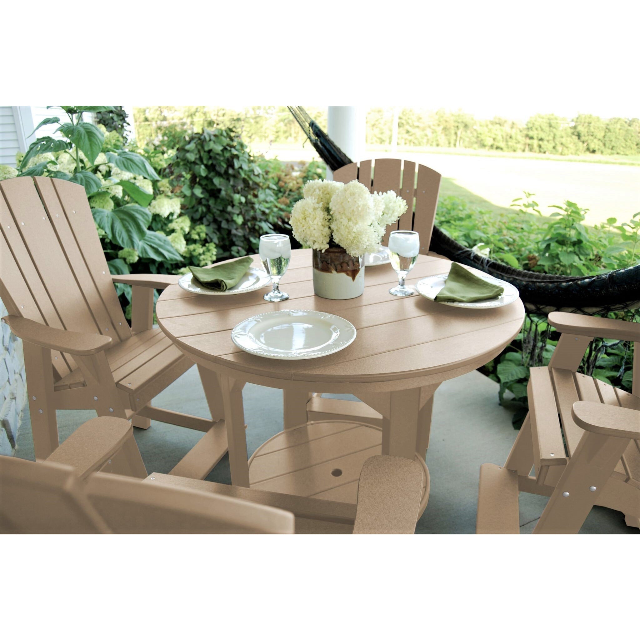 DURAWEATHER POLY® Set of 3 - Plantation Adirondack Chairs Counter Height