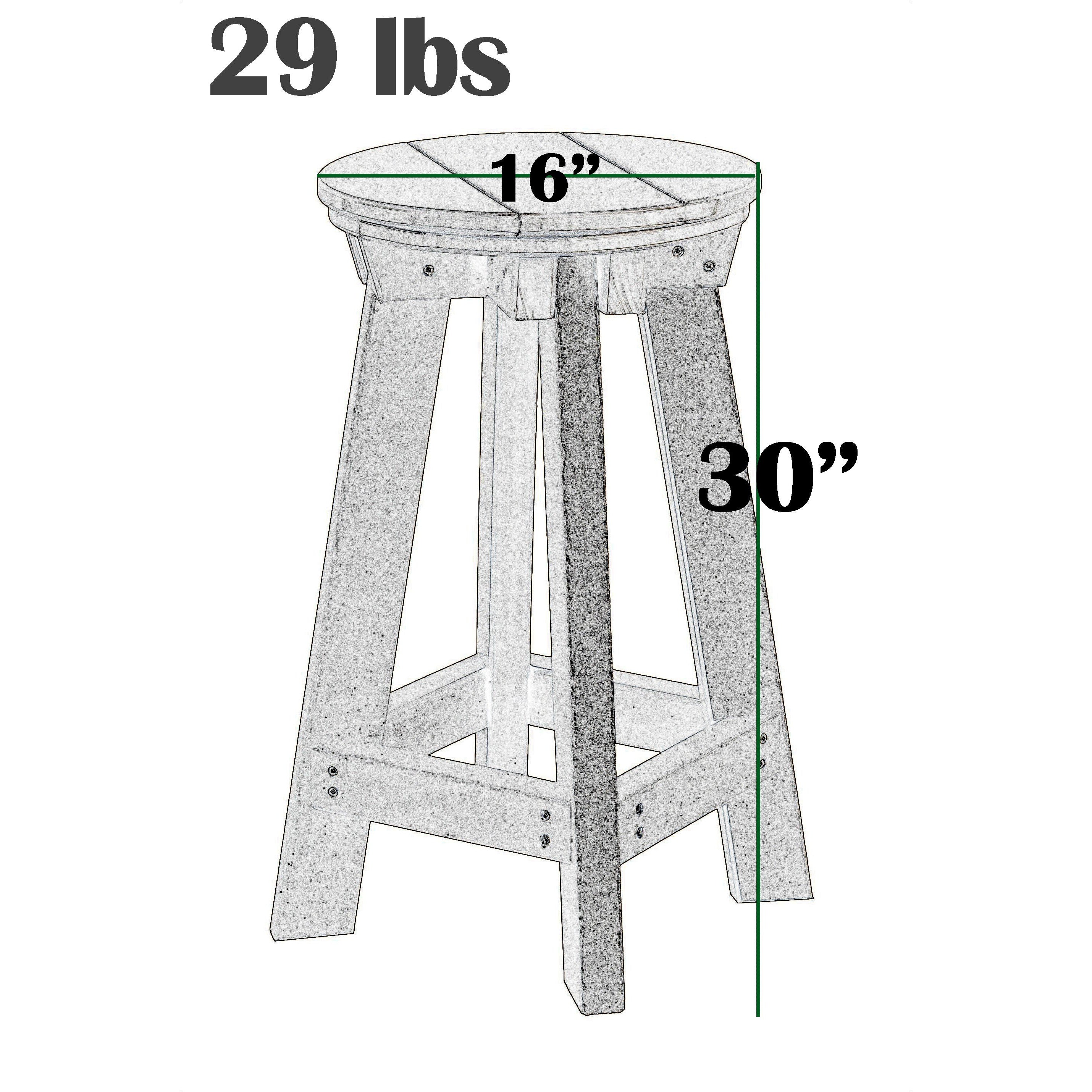 DURAWEATHER POLY® Bar Stool (30" height)