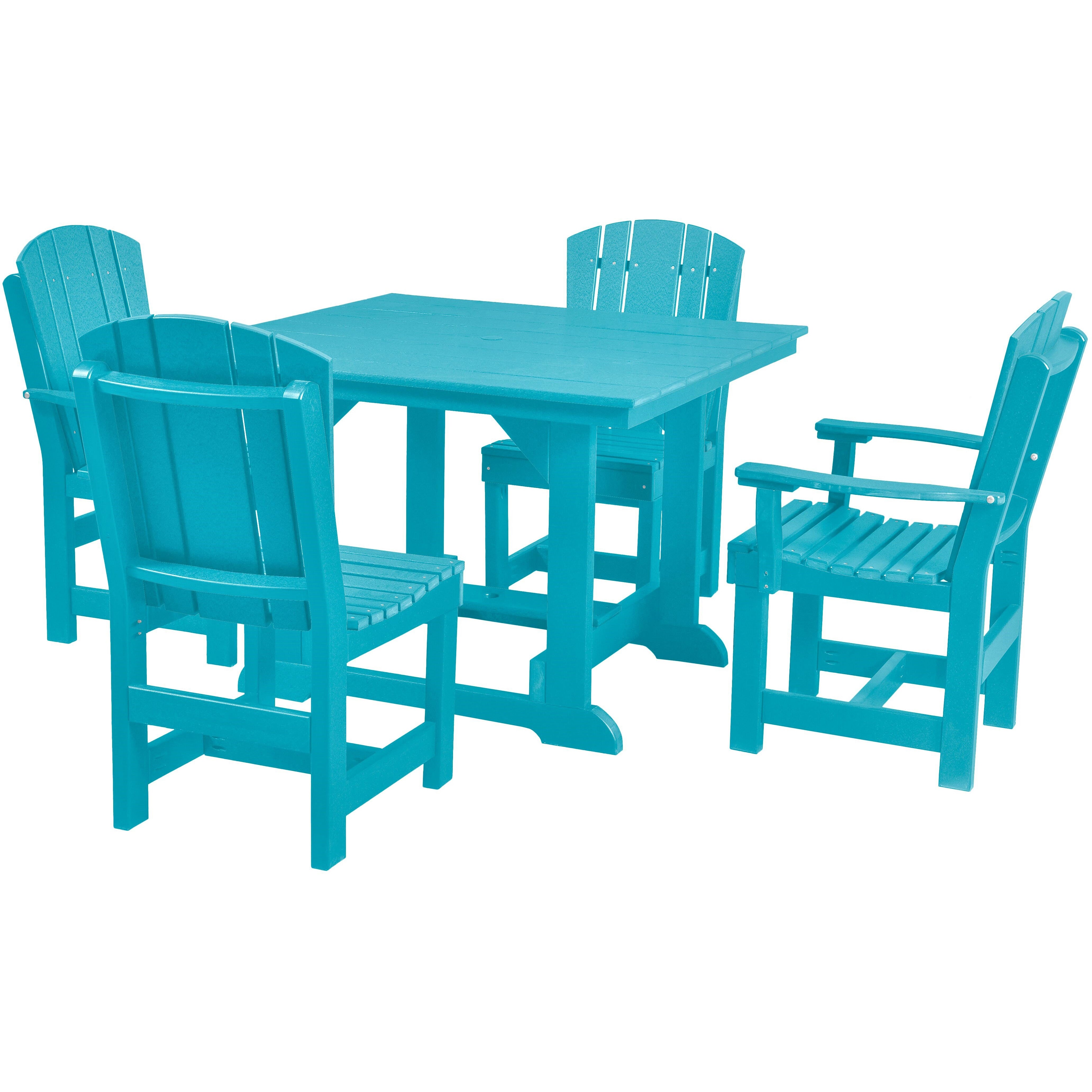 duraweather poly furniture dining set table and chairs poly resin lumber outdoor patio furniture