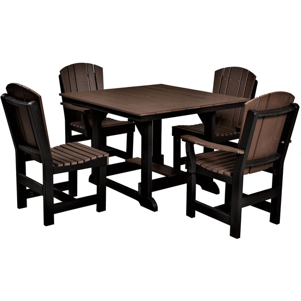 duraweather poly furniture dining set table and chairs poly resin lumber outdoor patio furniture