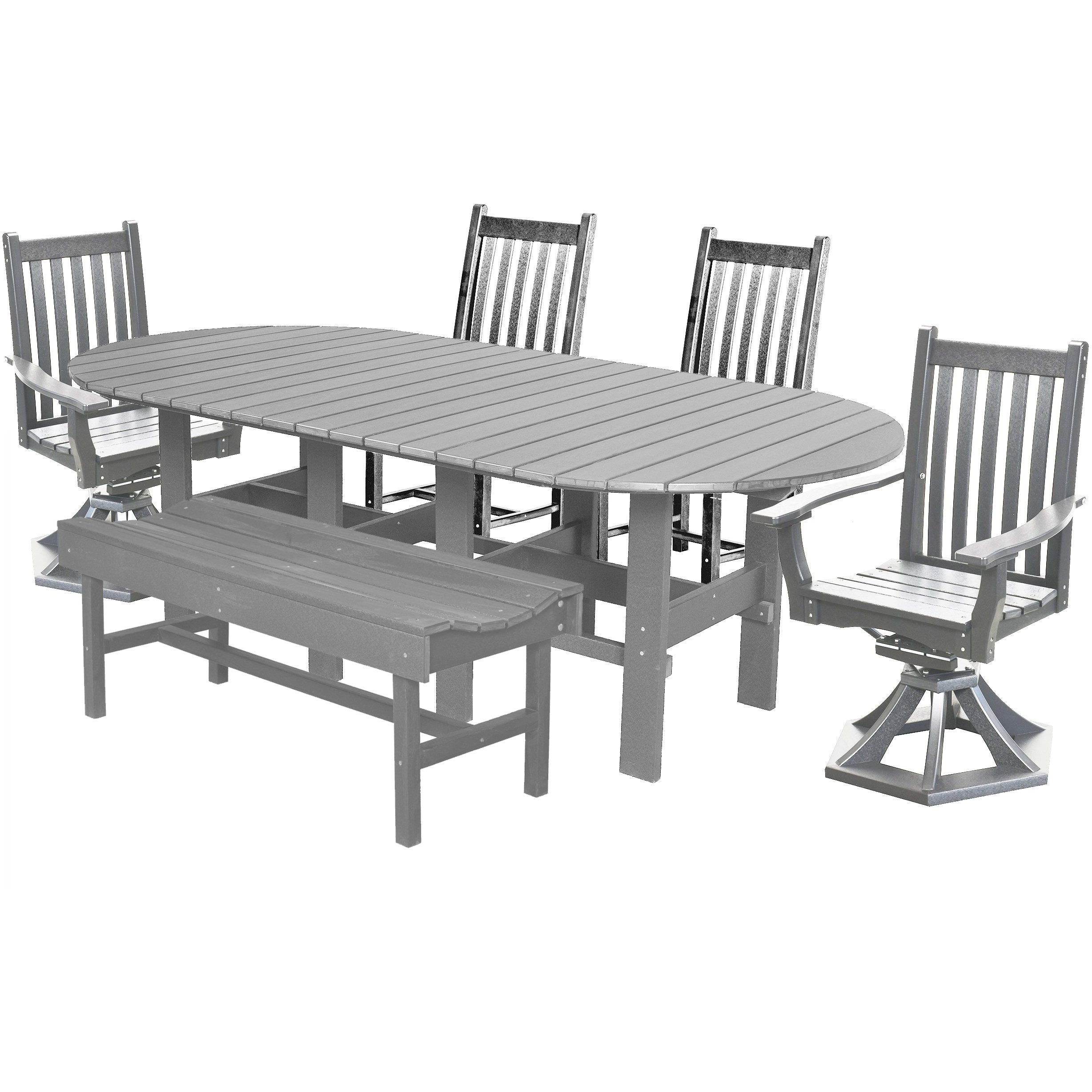 DURAWEATHER POLY® 6-Piece Mission Oval Dining Table Set