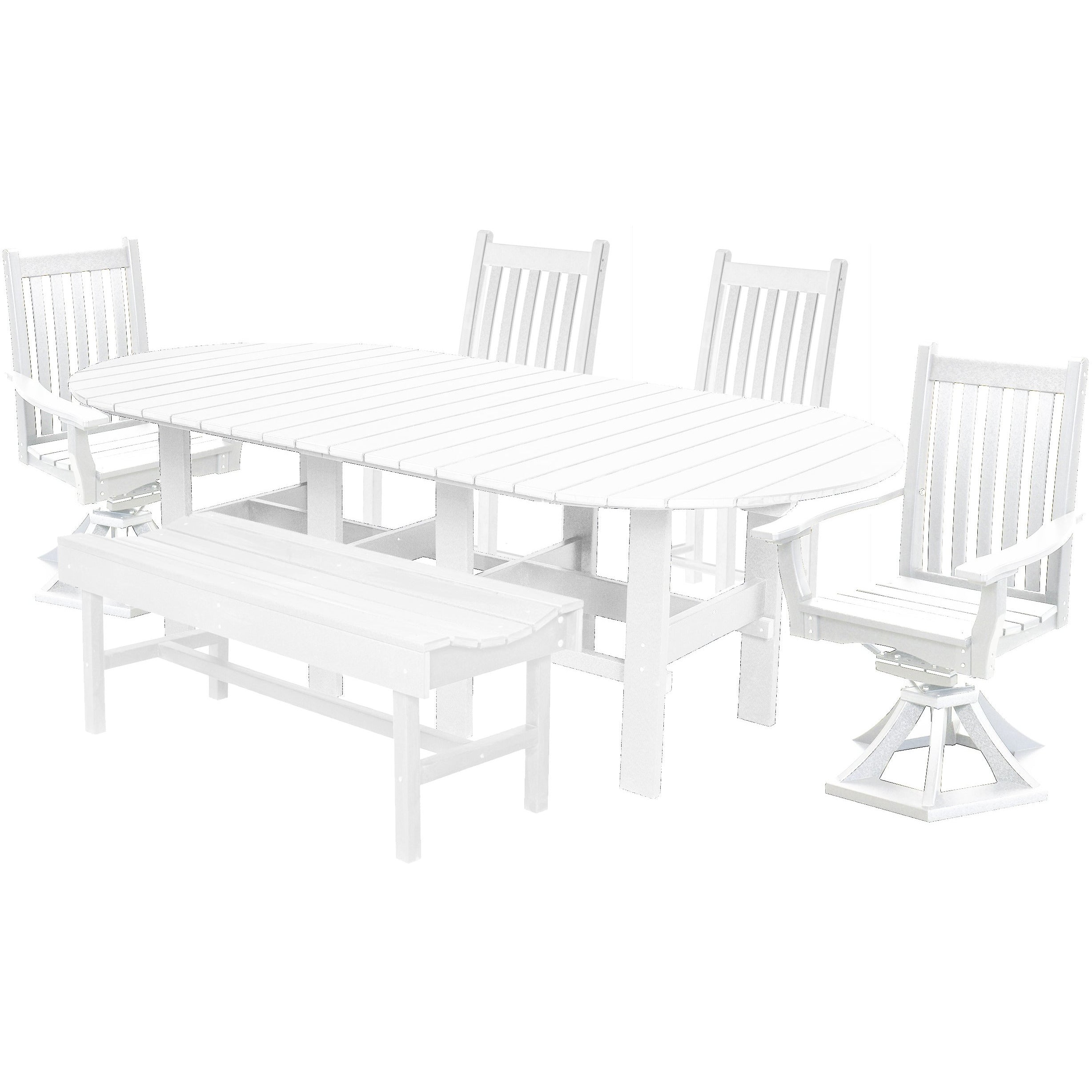 DURAWEATHER POLY® 6-Piece Mission Oval Dining Table Set