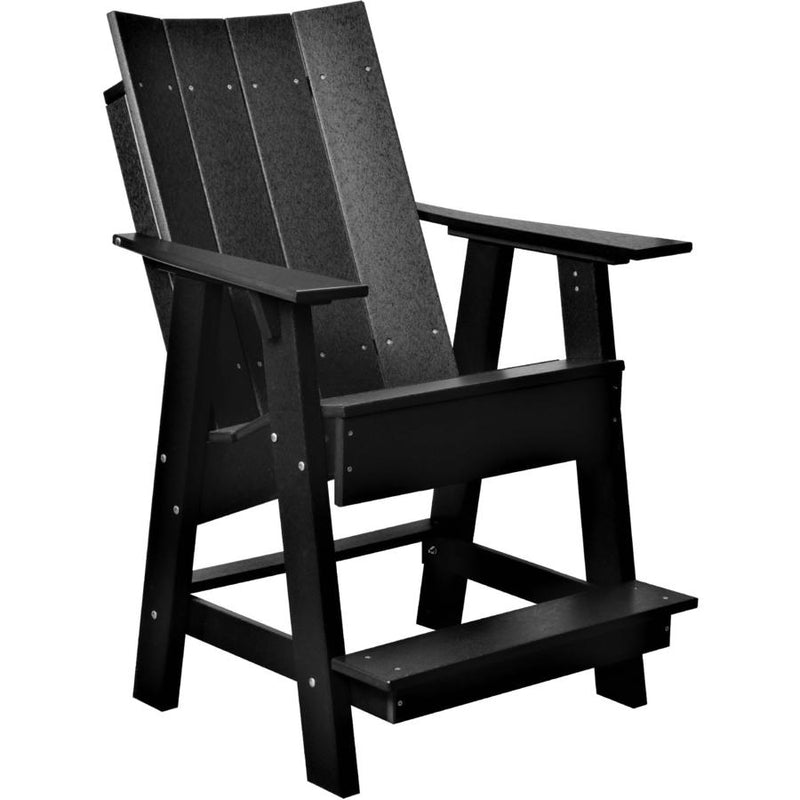 black modern counter height chair all weather poly wood