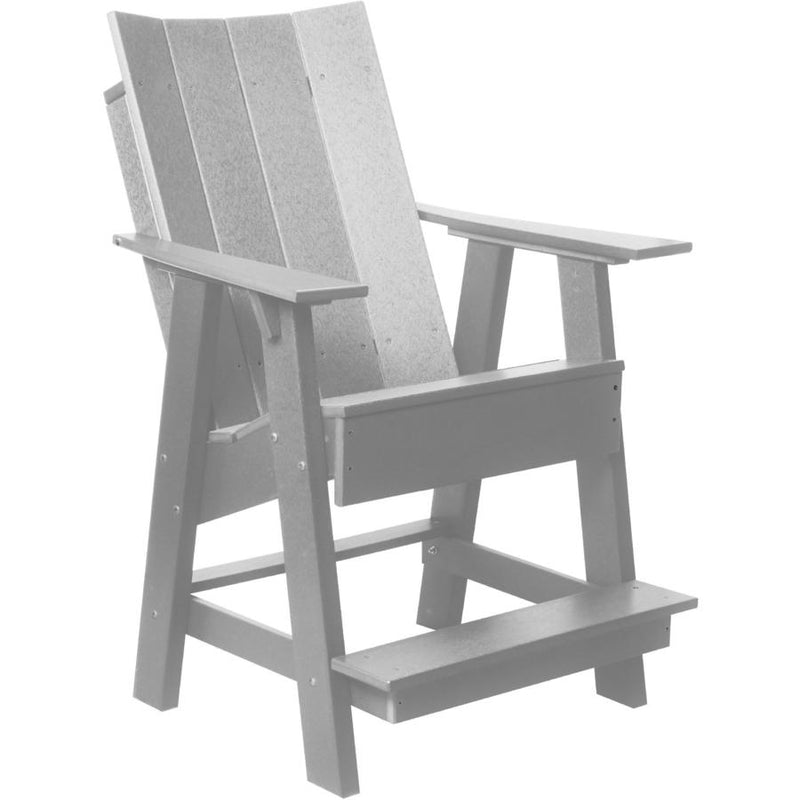 cottage light grey modern counter height chair all weather poly wood