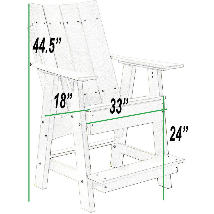 modern counter chair dimensional photo