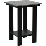 charcoal grey on black modern counter height chair all weather poly wood