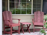 burgundy lifestyle photo duraweather three piece upright plantation bistro set all weather poly wood