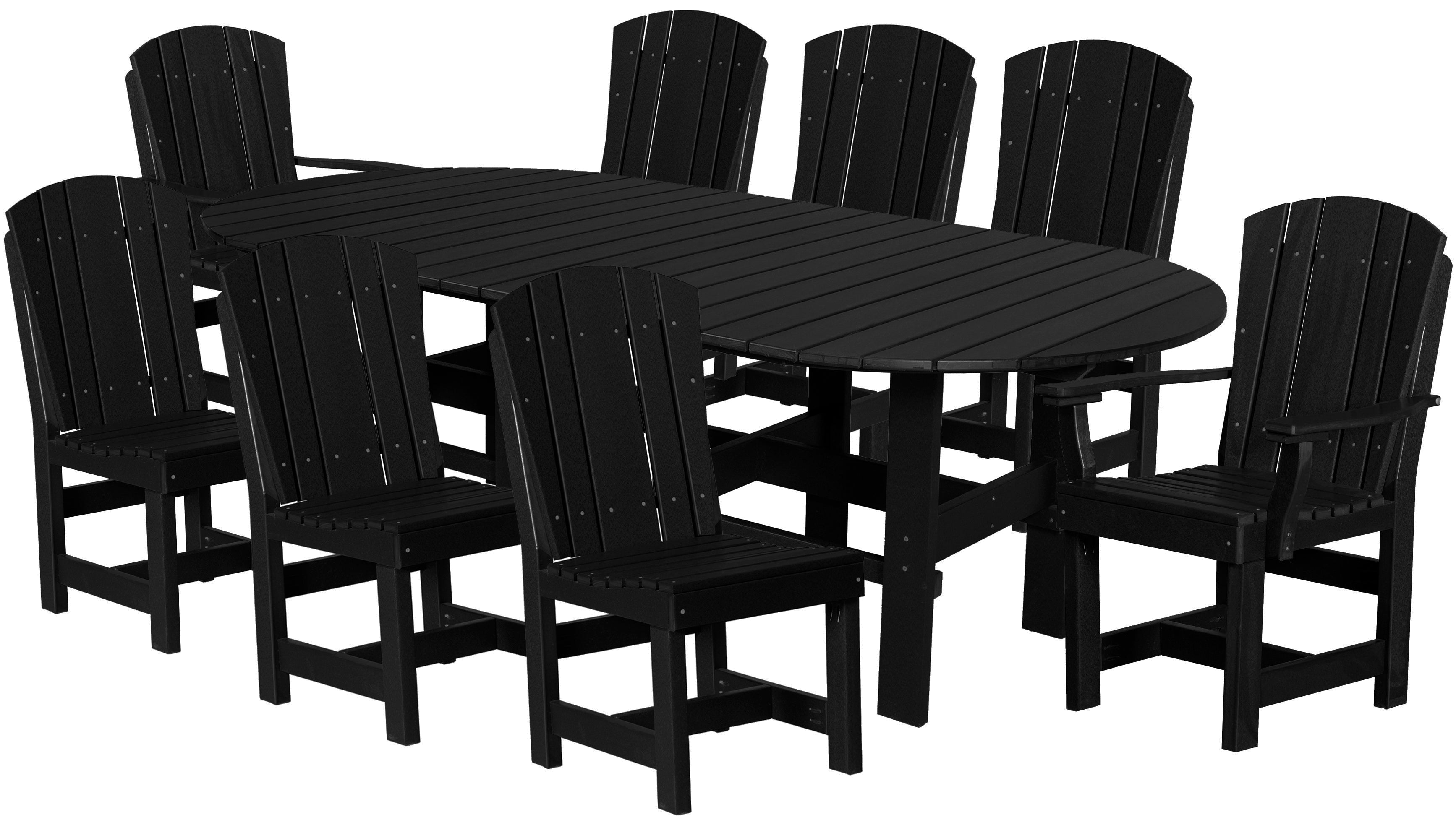 DURAWEATHER POLY® 9-Piece Plantation Oval Dining Table Set