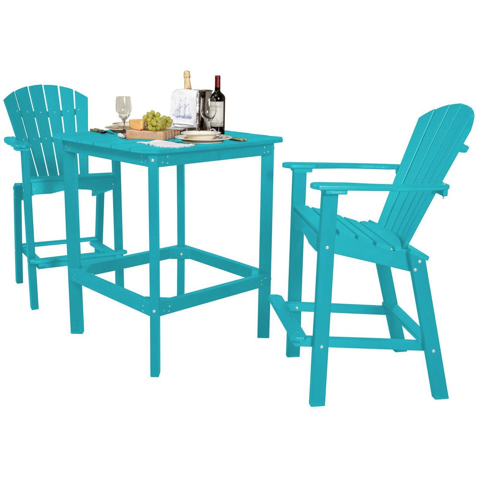 DURAWEATHER POLY® Marco Island 3-Piece Bistro Dining Table Set Counter Height