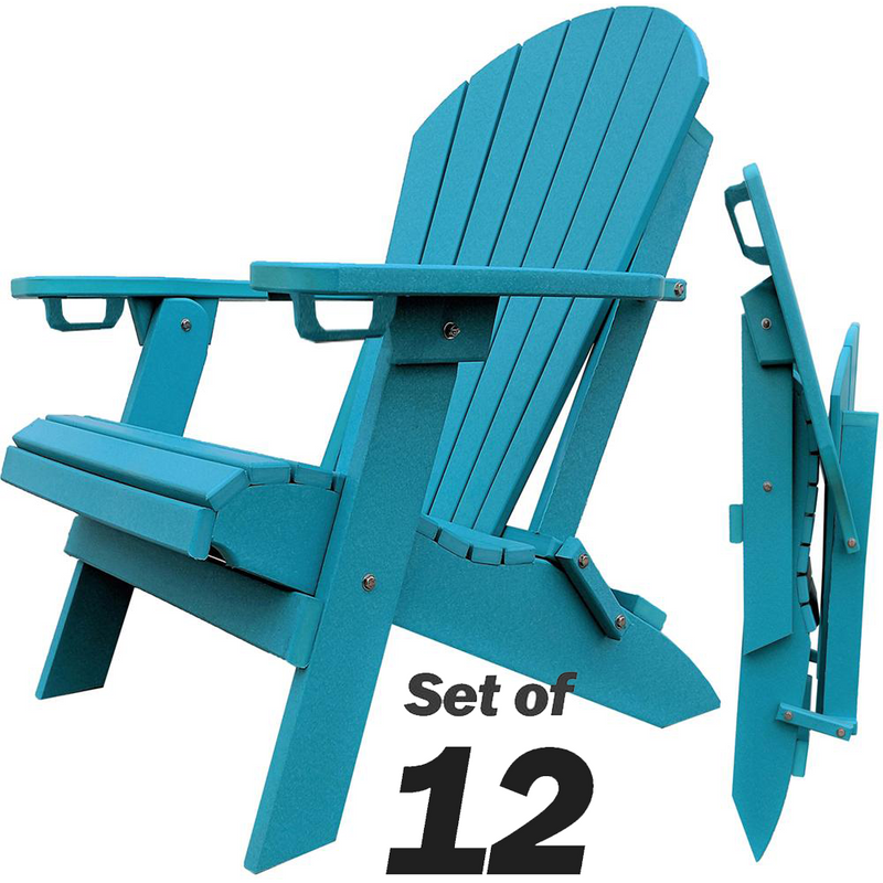 trex poly-resin folding adirondack chair