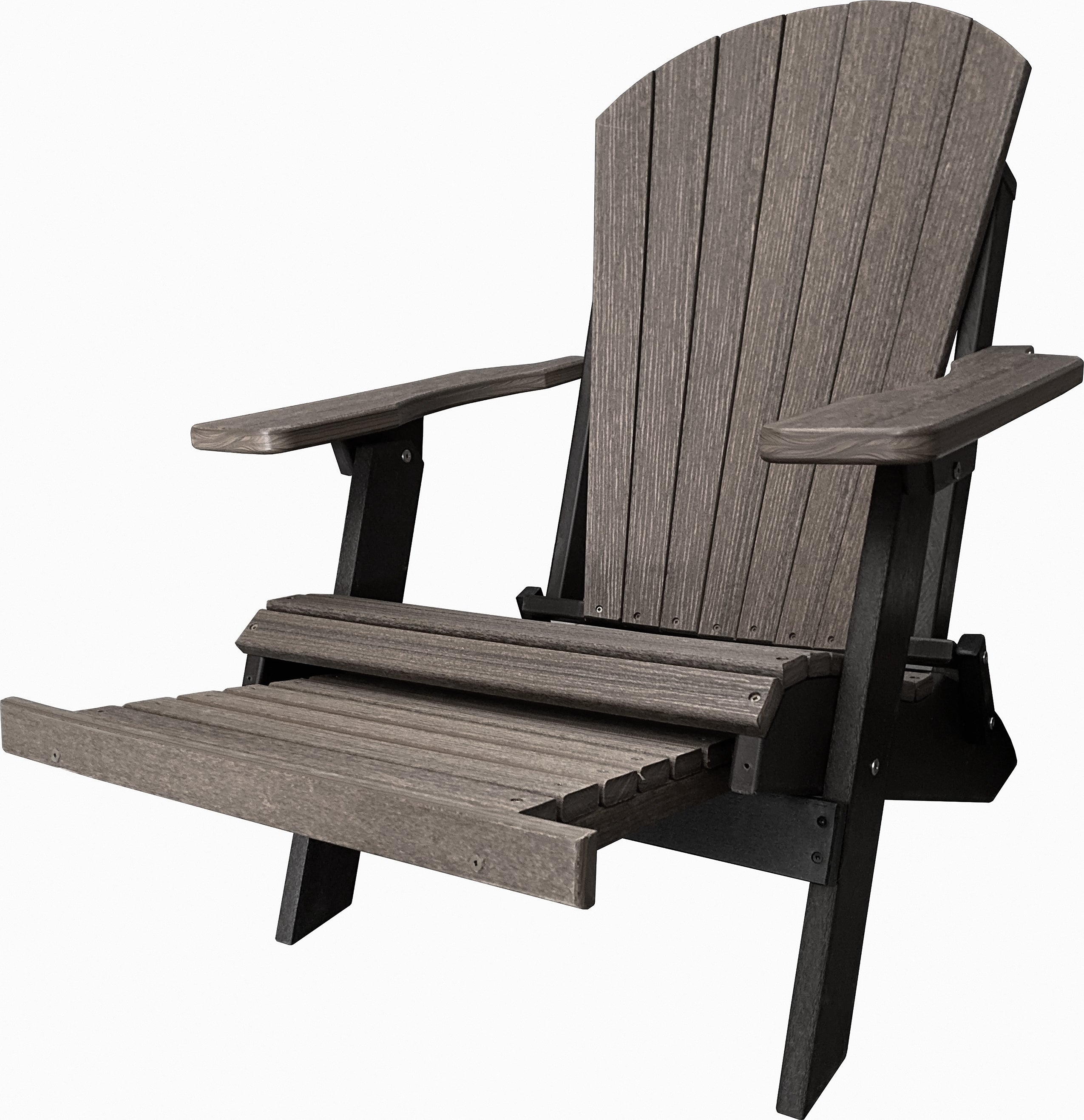 DuraWeather Poly; Retractable Ottoman Footrest - Ships Fully Assembled (Chair Not Included)
