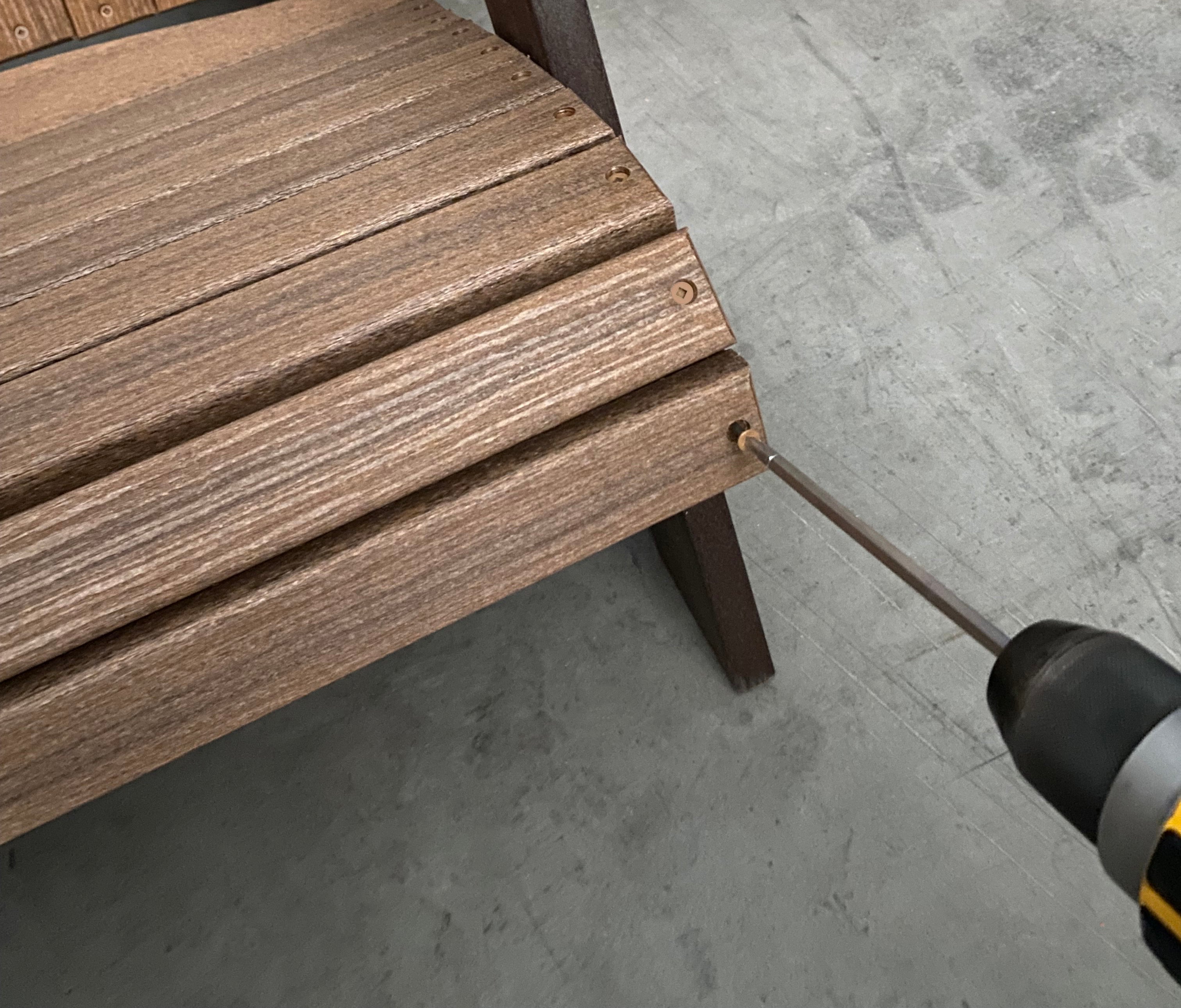DuraWeather Poly; Retractable Ottoman Footrest - Ships Fully Assembled (Chair Not Included)