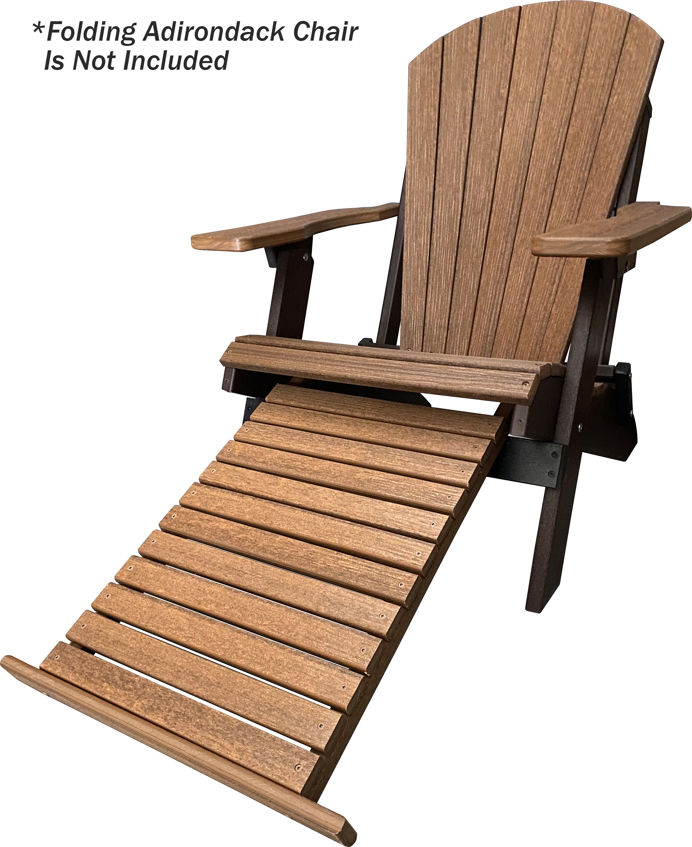 DuraWeather Poly; Retractable Ottoman Footrest - Ships Fully Assembled (Chair Not Included)