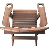 antique mahogany polywood folding adirondack chair