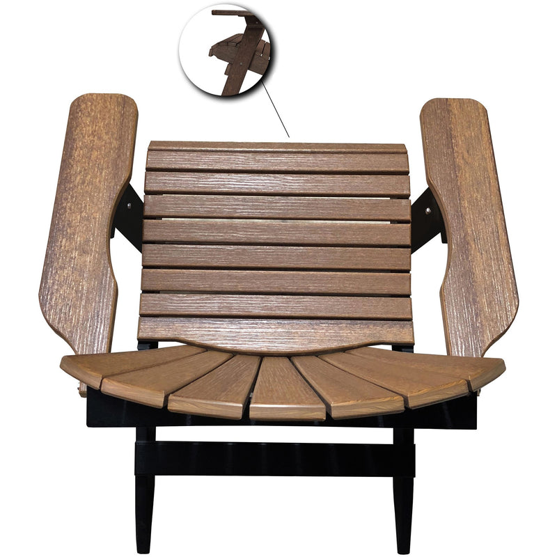 Set of 6 - DuraWeather Poly&reg; King Size Folding Adirondack Chairs