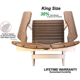Set of 8 - DuraWeather Poly&reg; King Size Folding Adirondack Chairs