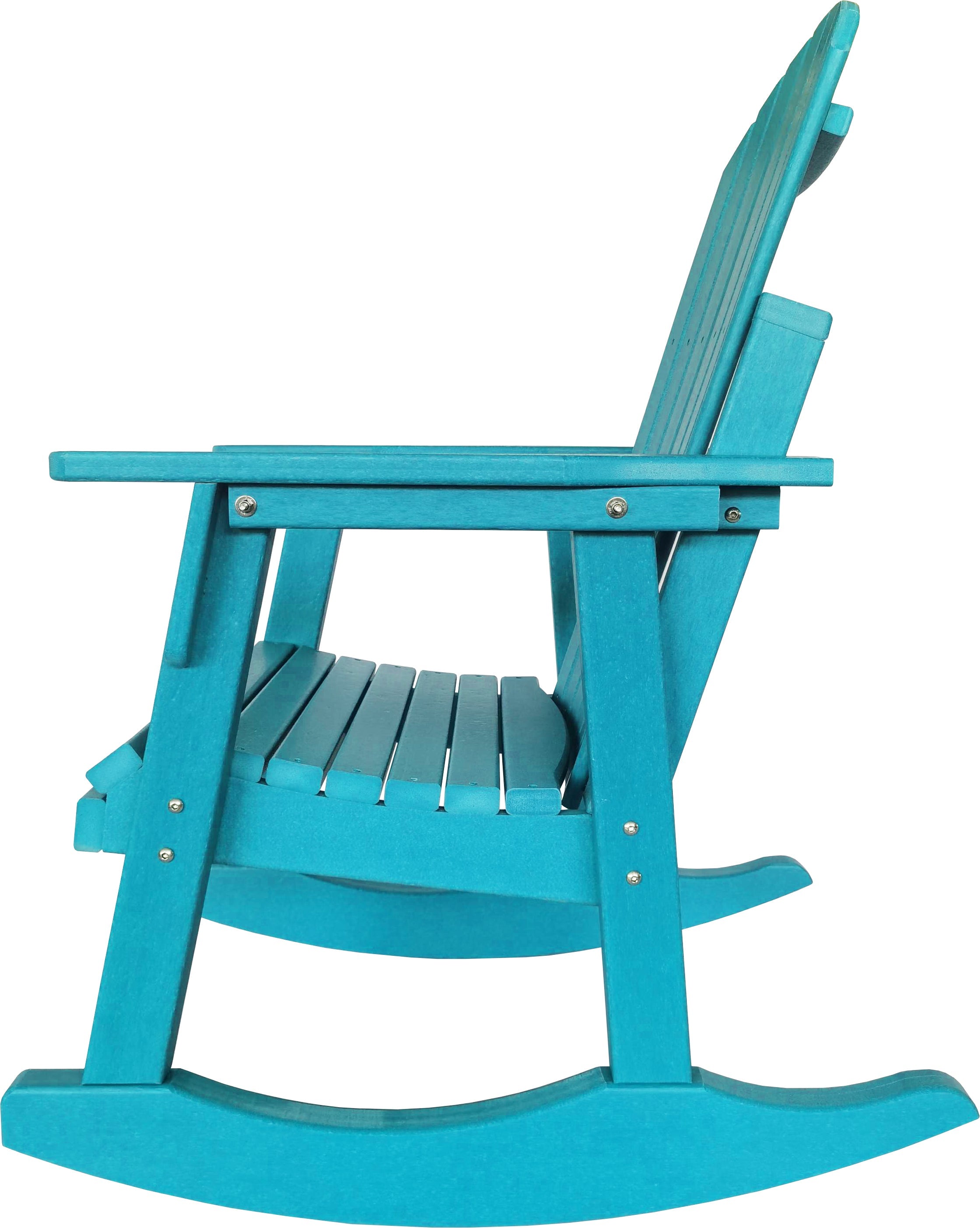 blue polywood adirondack porch rocker patio furniture