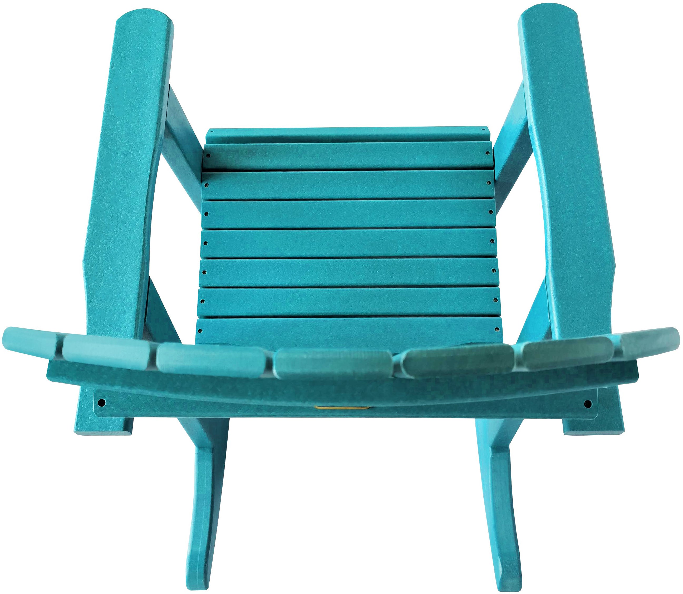 blue polywood adirondack porch rocker for porch