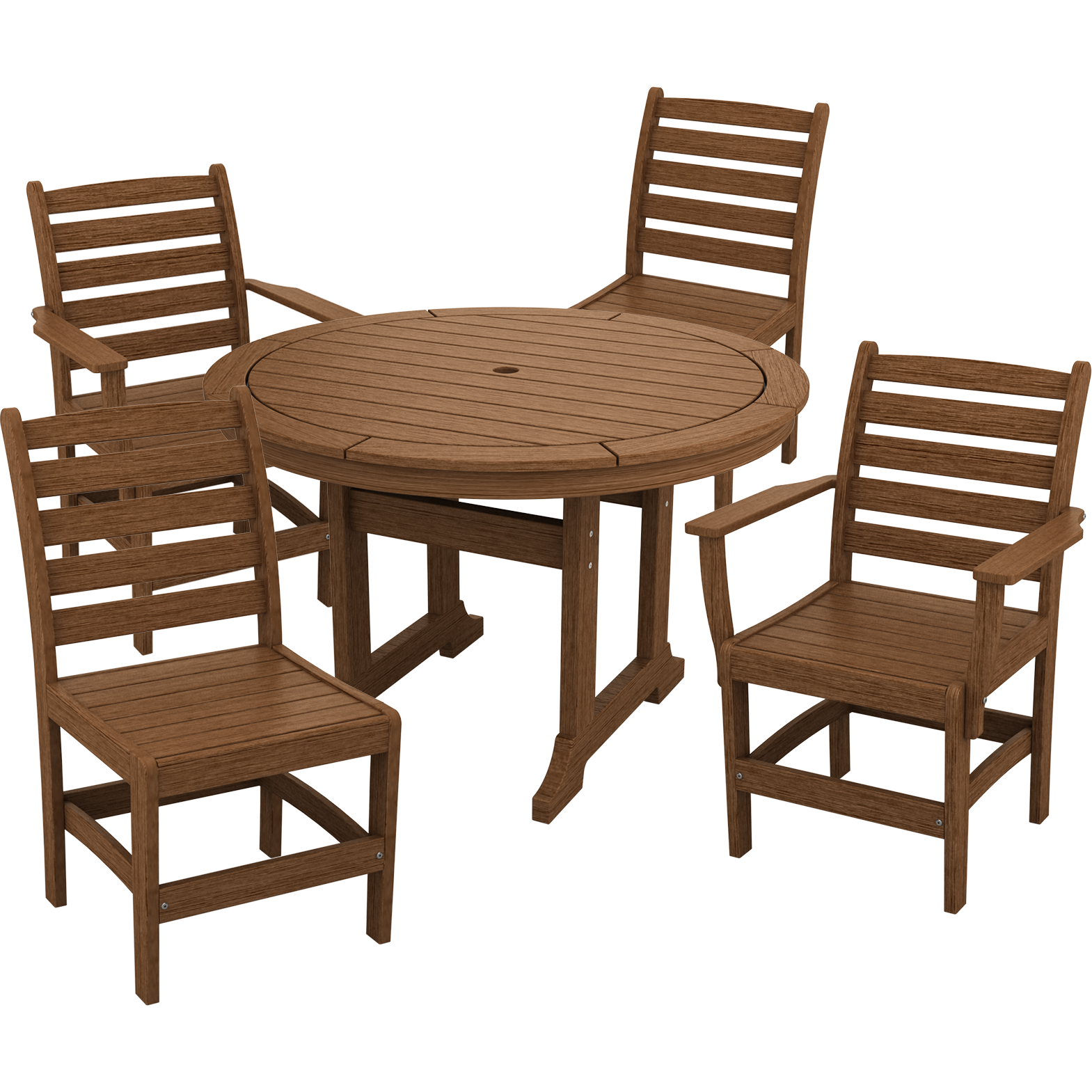 DURAWEATHER POLY® 5-Piece Meadowbrook Dining Table Set with Two Arm Chairs and Two Side Chairs