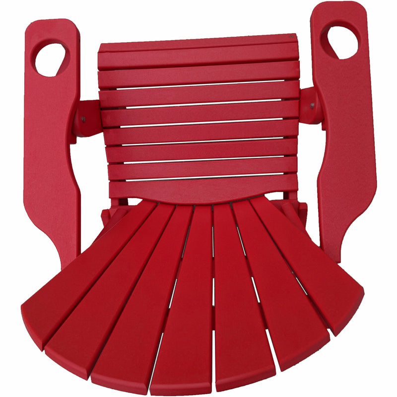 red polywood adirondack chair
