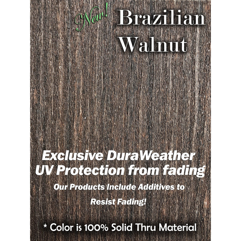 brazilian walnut  frame sample uv protected poly wood