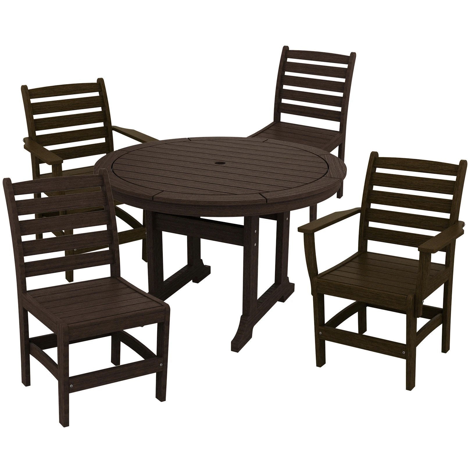 DURAWEATHER POLY® 5-Piece Meadowbrook Dining Table Set with Two Arm Chairs and Two Side Chairs