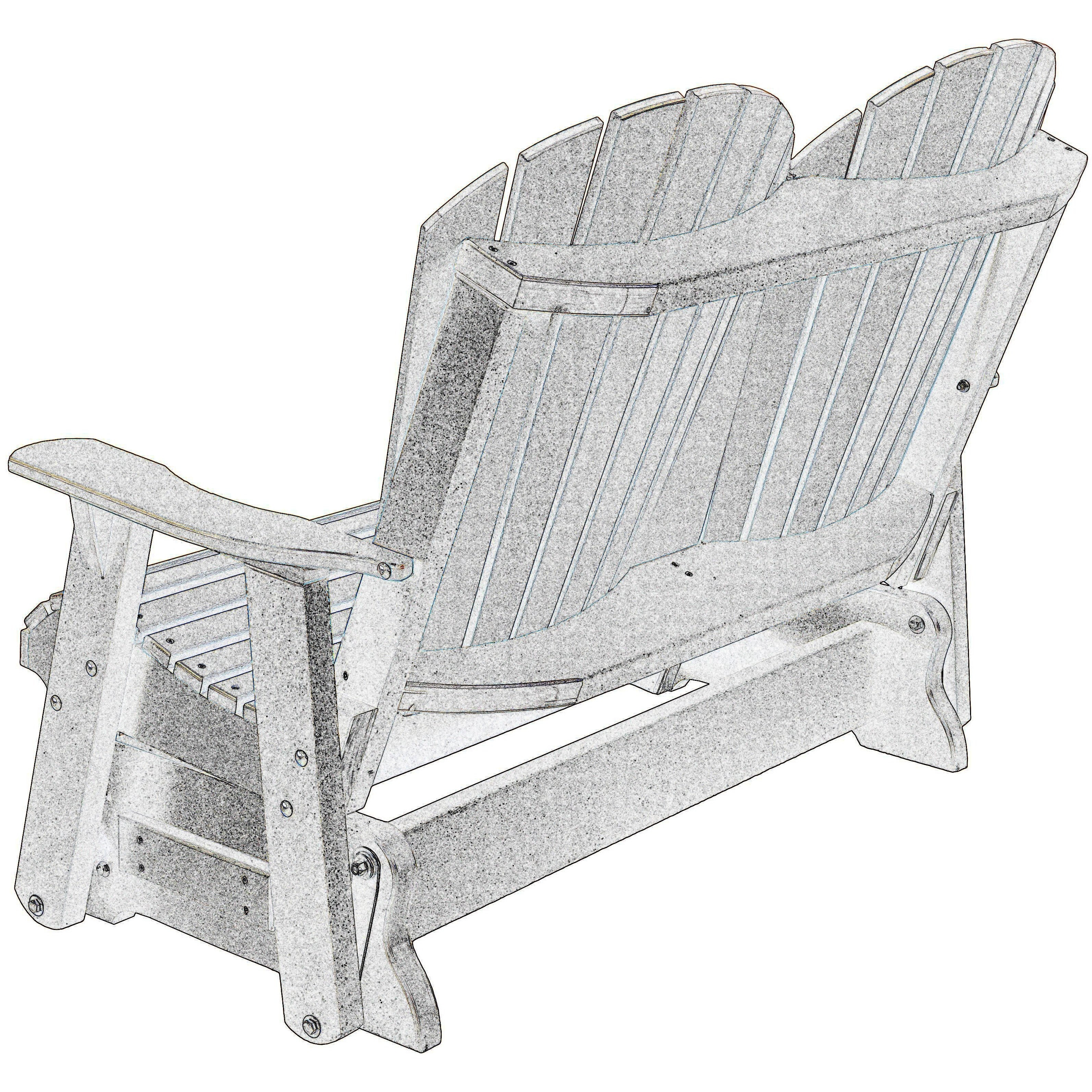 outdoor double glider rocker duraweather polywood allweather rustic furniture