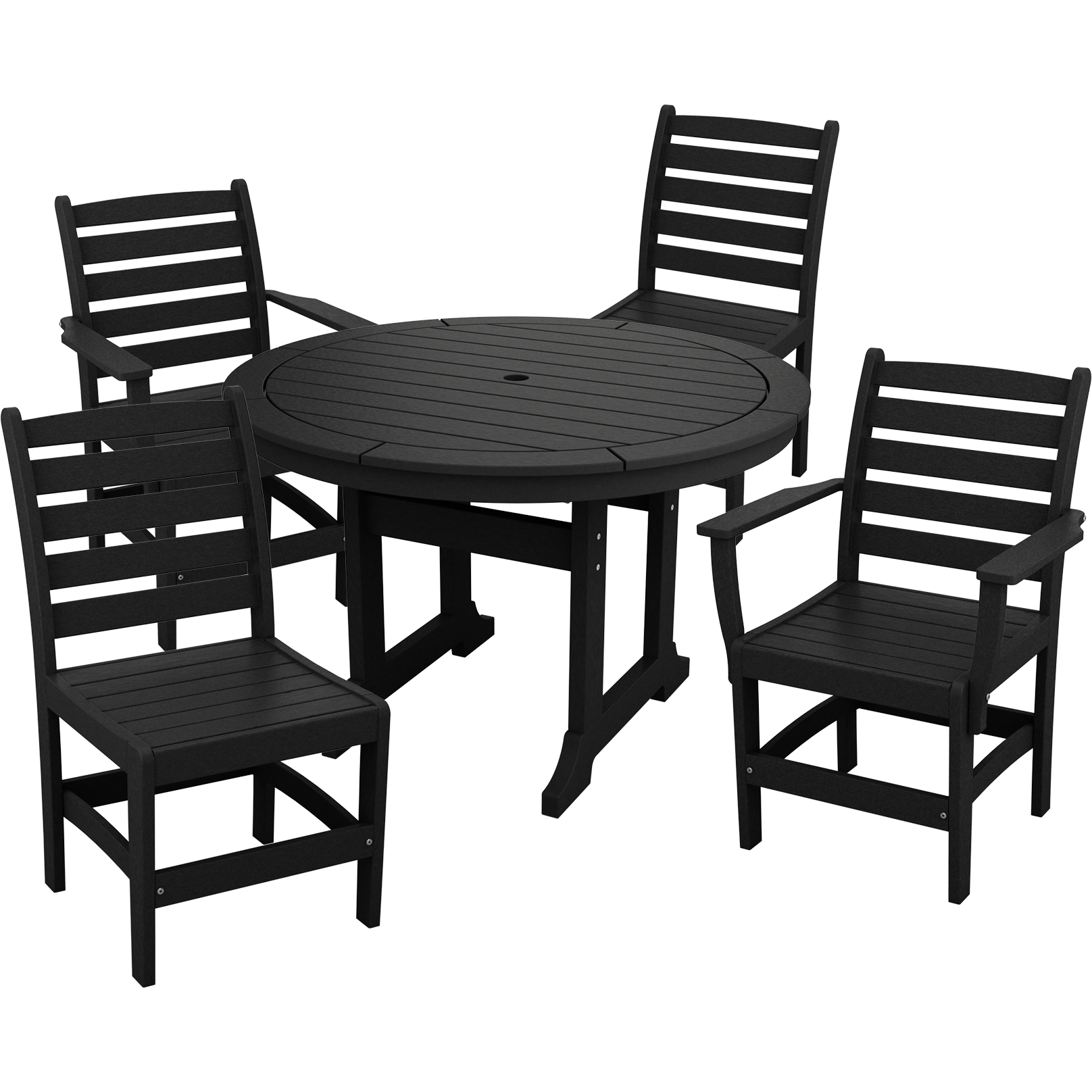 DURAWEATHER POLY® 5-Piece Meadowbrook Dining Table Set with Two Arm Chairs and Two Side Chairs