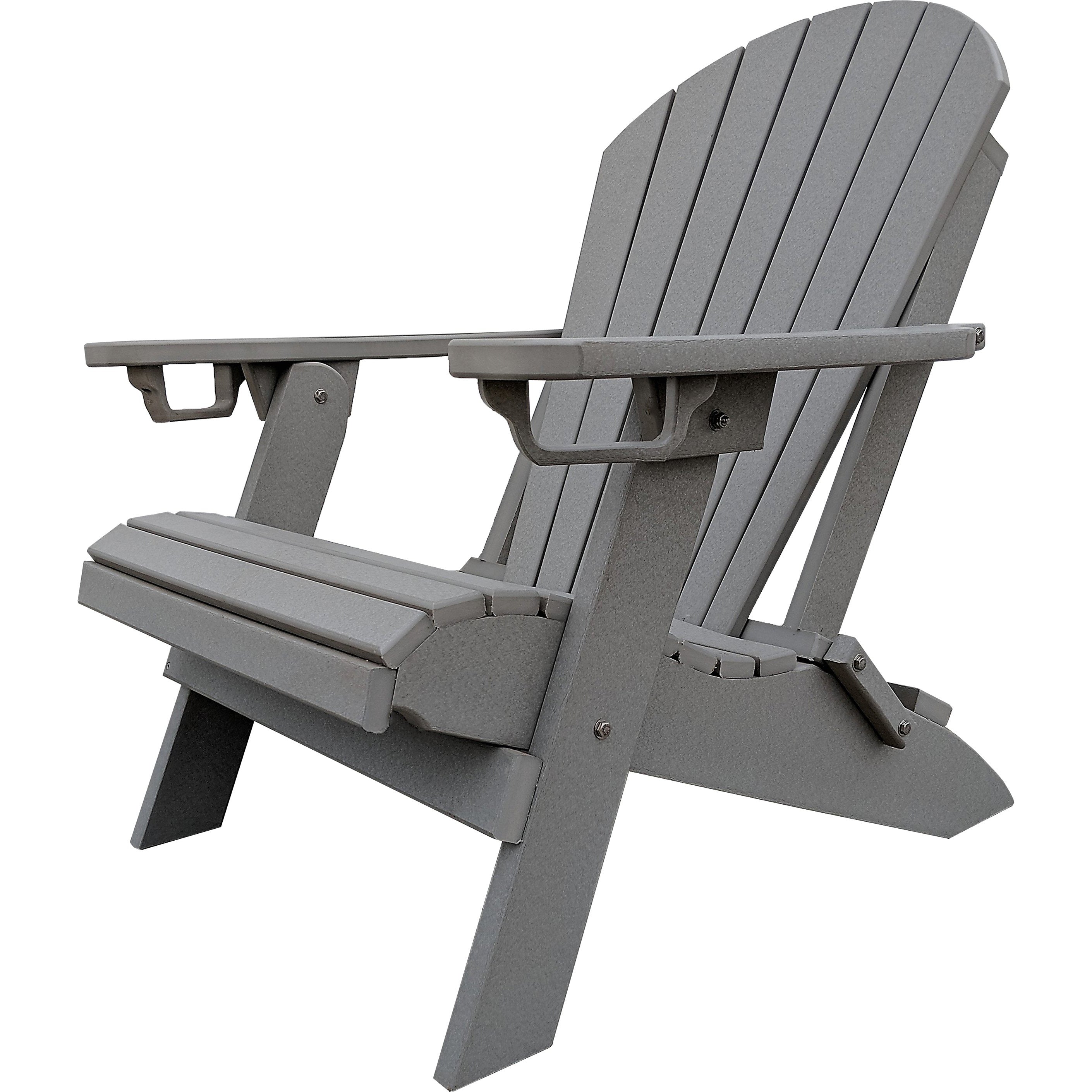 folding polywood adirondack chair