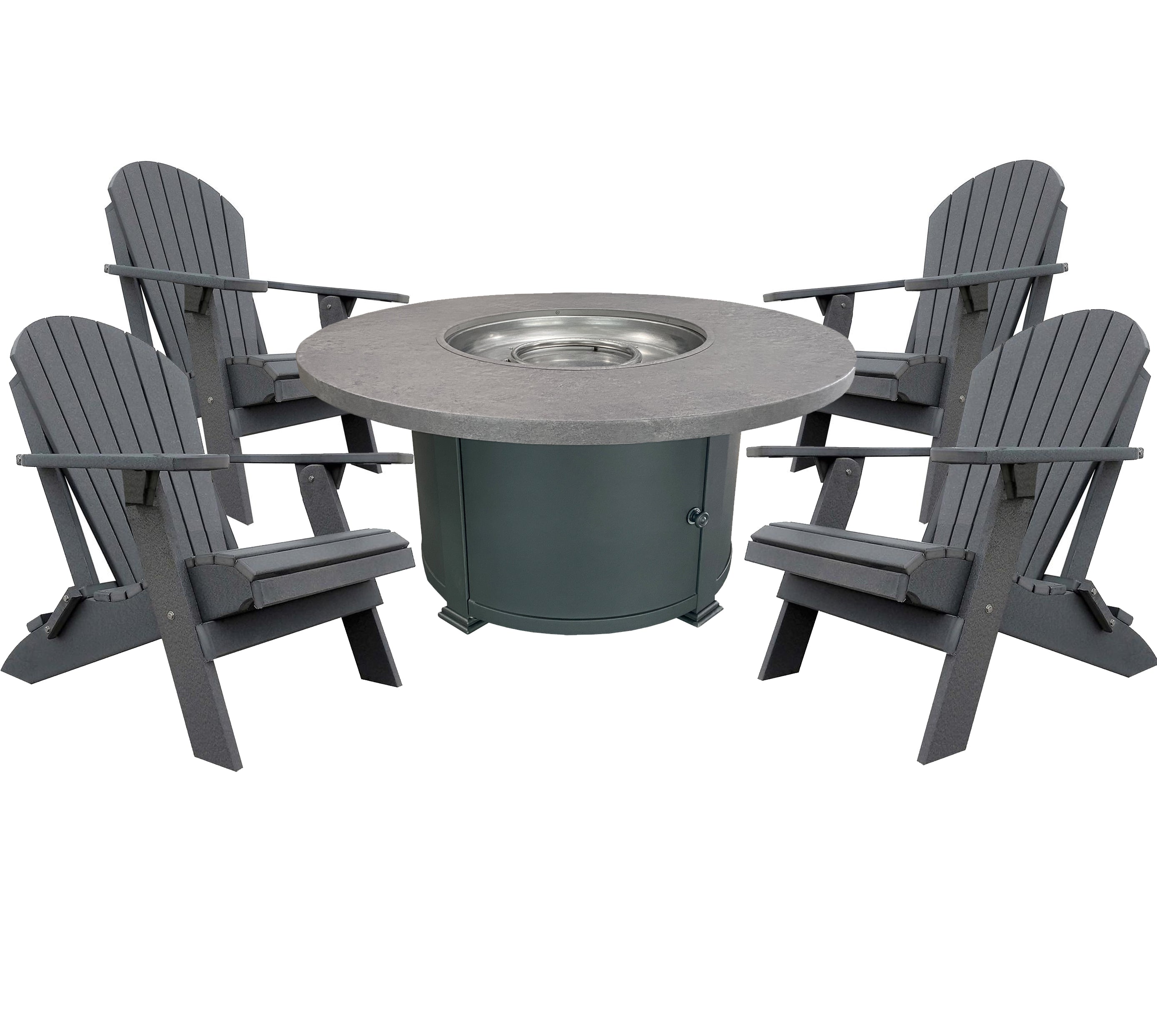 DuraWeather Poly&reg; Ultimate 48"rd Classic Outdoor Fire Pit Package