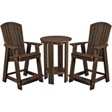 Set of 3 - Plantation Counter Height Adirondack Chairs