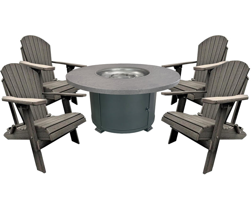 DuraWeather Poly&reg; Ultimate 48"rd Classic Outdoor Fire Pit Package