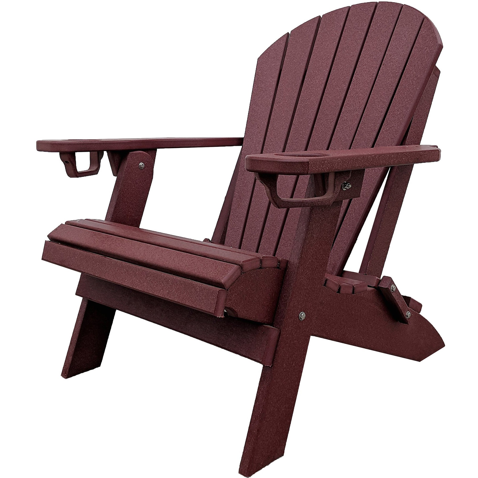 Folding Adirondack Chair With Cup Holders All Weather Poly Patio   CW4 B77e100f A3f9 46d0 Bcd6 917b2f9c8432 