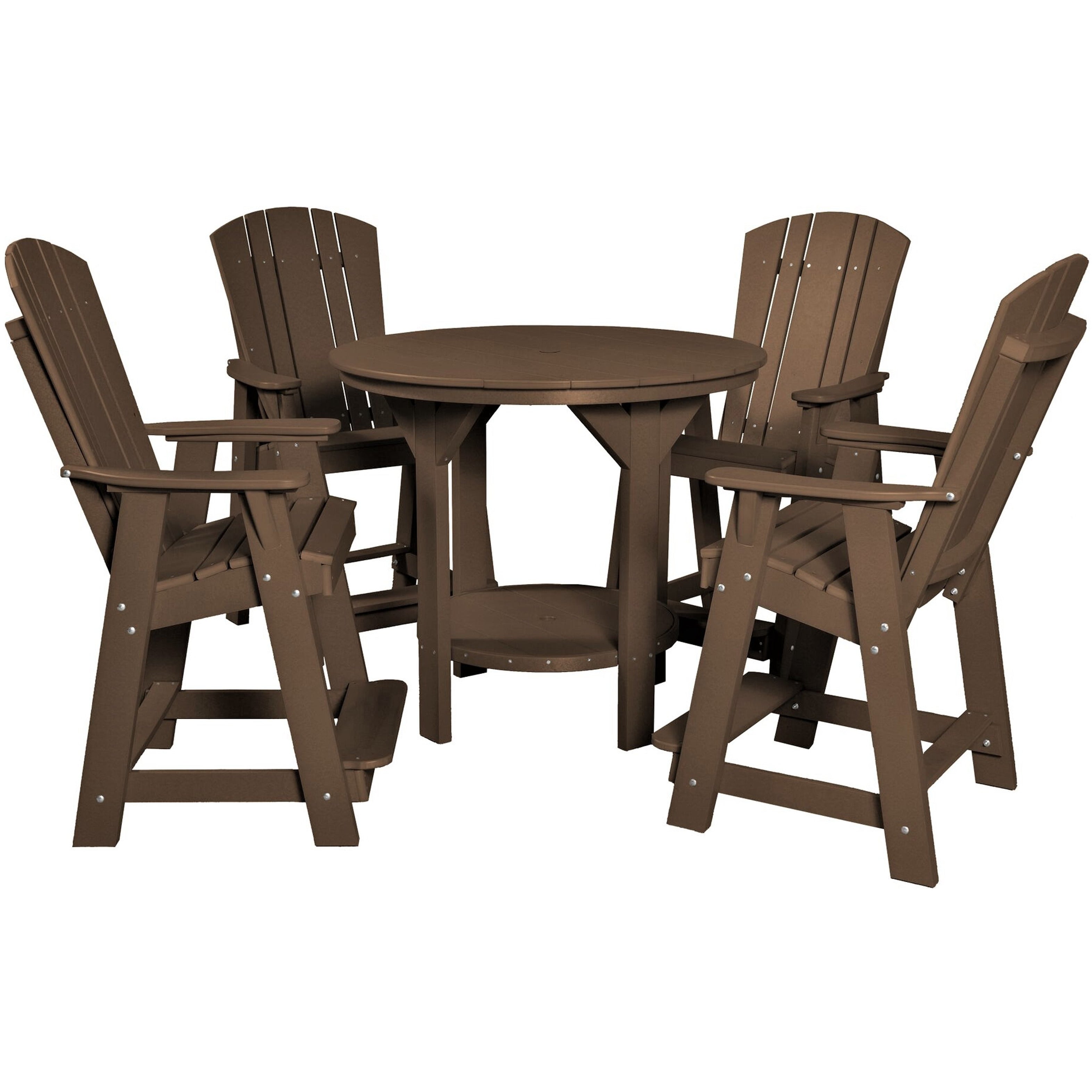 poly furniture counter and bar height dining set table and chairs poly resin outdoor patio furniture duraweather