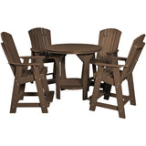 poly furniture counter and bar height dining set table and chairs poly resin outdoor patio furniture duraweather