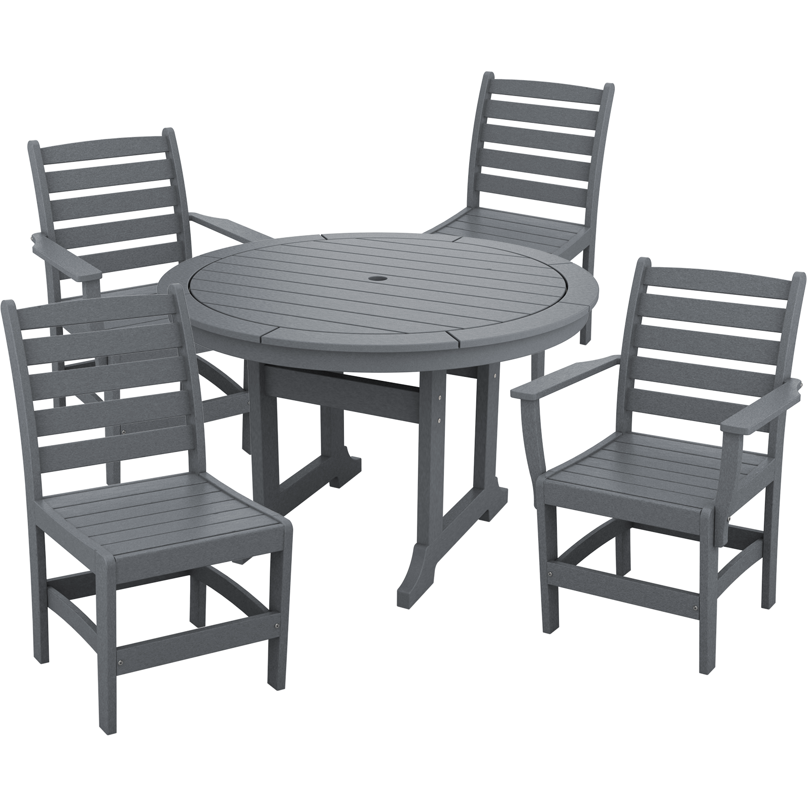 DURAWEATHER POLY® 5-Piece Meadowbrook Dining Table Set with Two Arm Chairs and Two Side Chairs