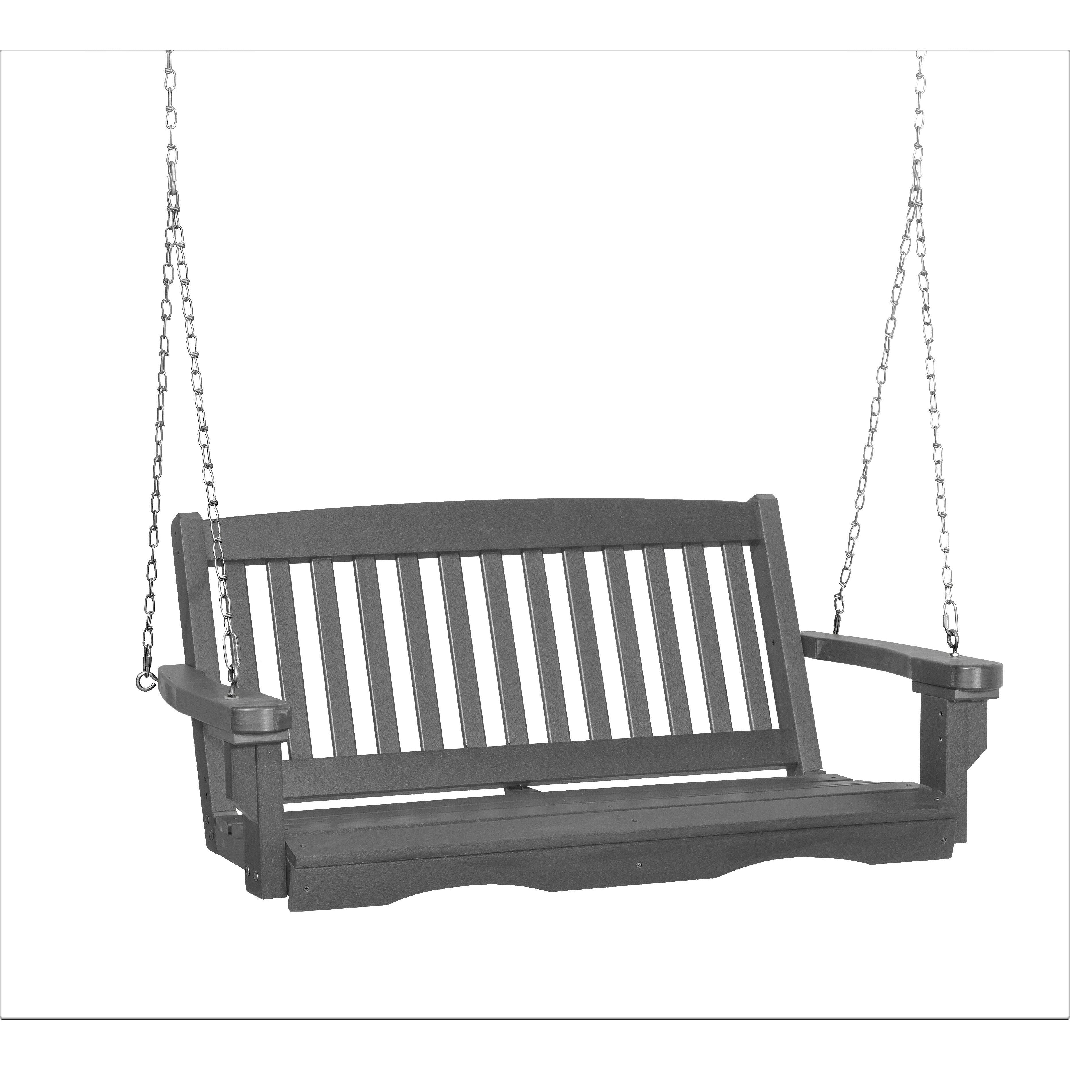 DURAWEATHER POLY ENGLISH GARDEN MISSION 4'FT PORCH SWING