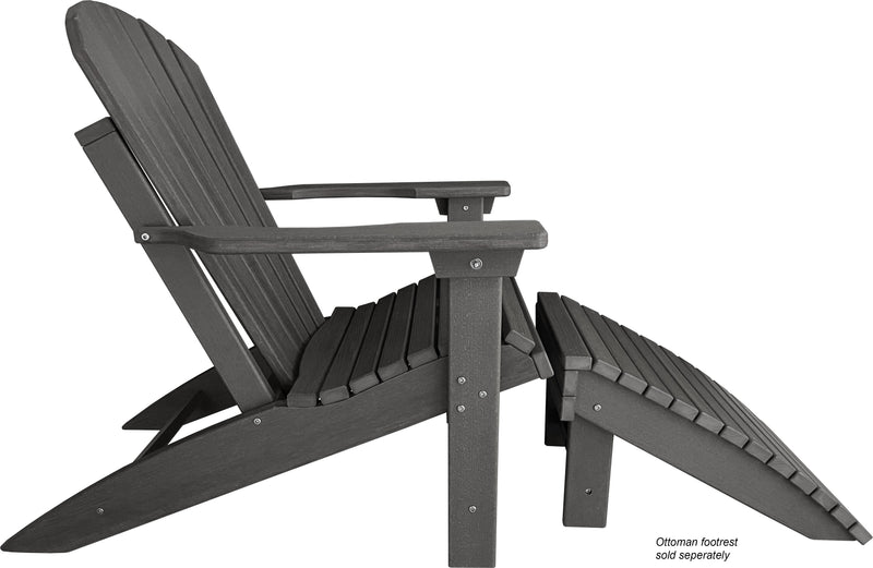 QUICK SHIP - DuraWeather Poly&reg; King Size Stationary Adirondack Chair