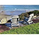 grey duraweather king size folding adirondack chair all weather poly wood