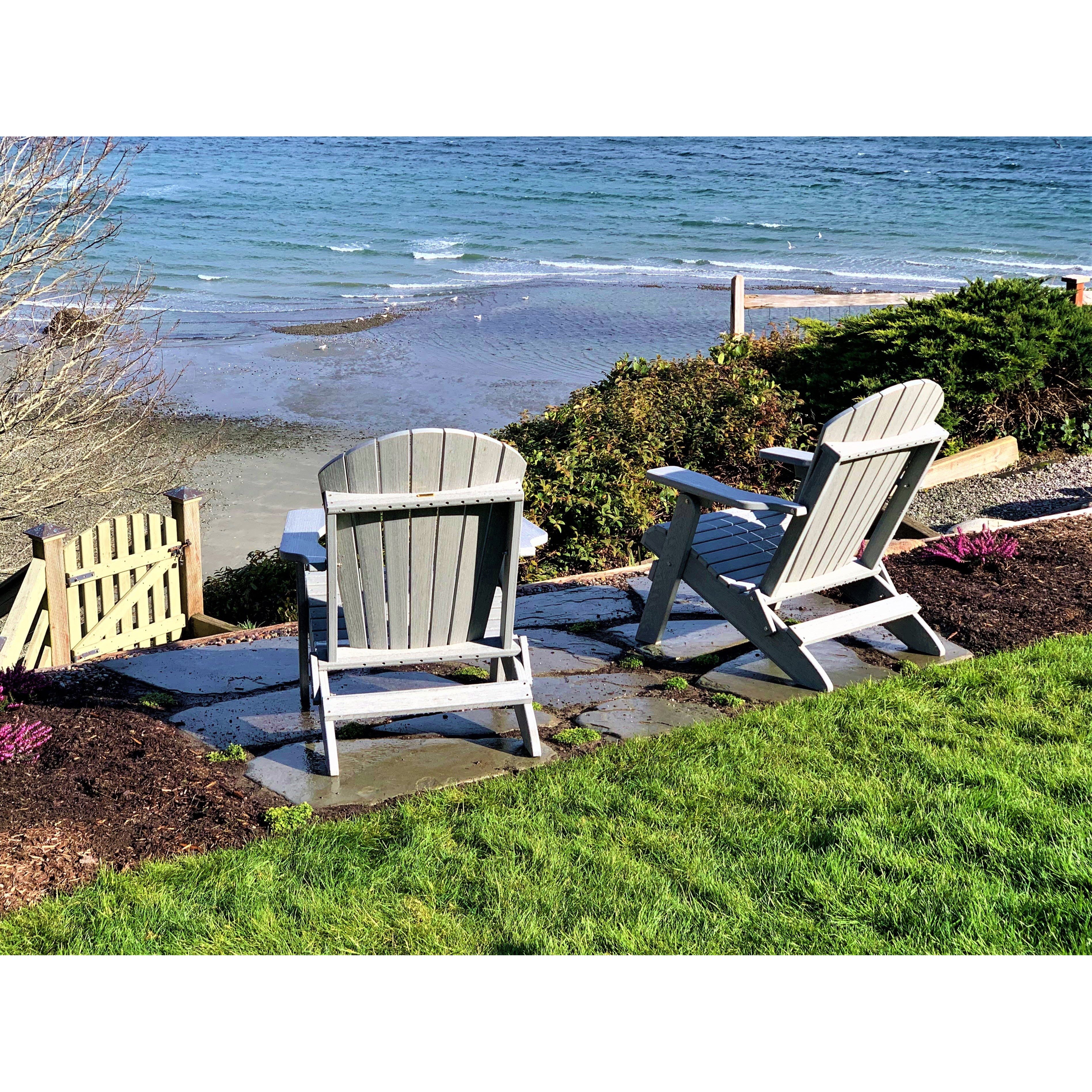 DURAWEATHER POLY® Folding Adirondack Chairs Set of 4 King-Size