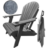 folding polywood adirondack chair