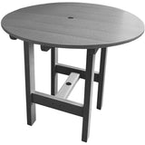 QUICK SHIP - DuraWeather Poly&reg; 5 pc. Classic 40" Inch Round Table Adirondack Dining Set