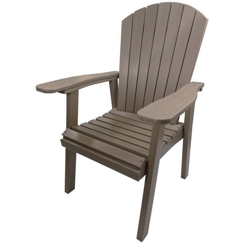 QUICK SHIP - DuraWeather Poly&reg; 5 pc. Classic 40" Inch Round Table Adirondack Dining Set
