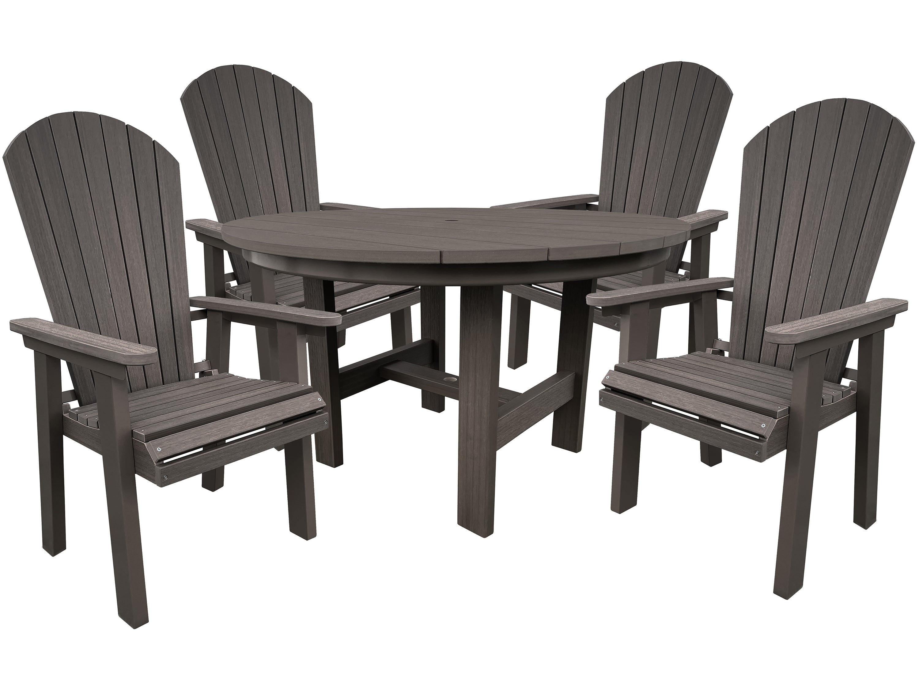 DURAWEATHER POLY® 5-Piece Hampton Adirondack Dining Table Set