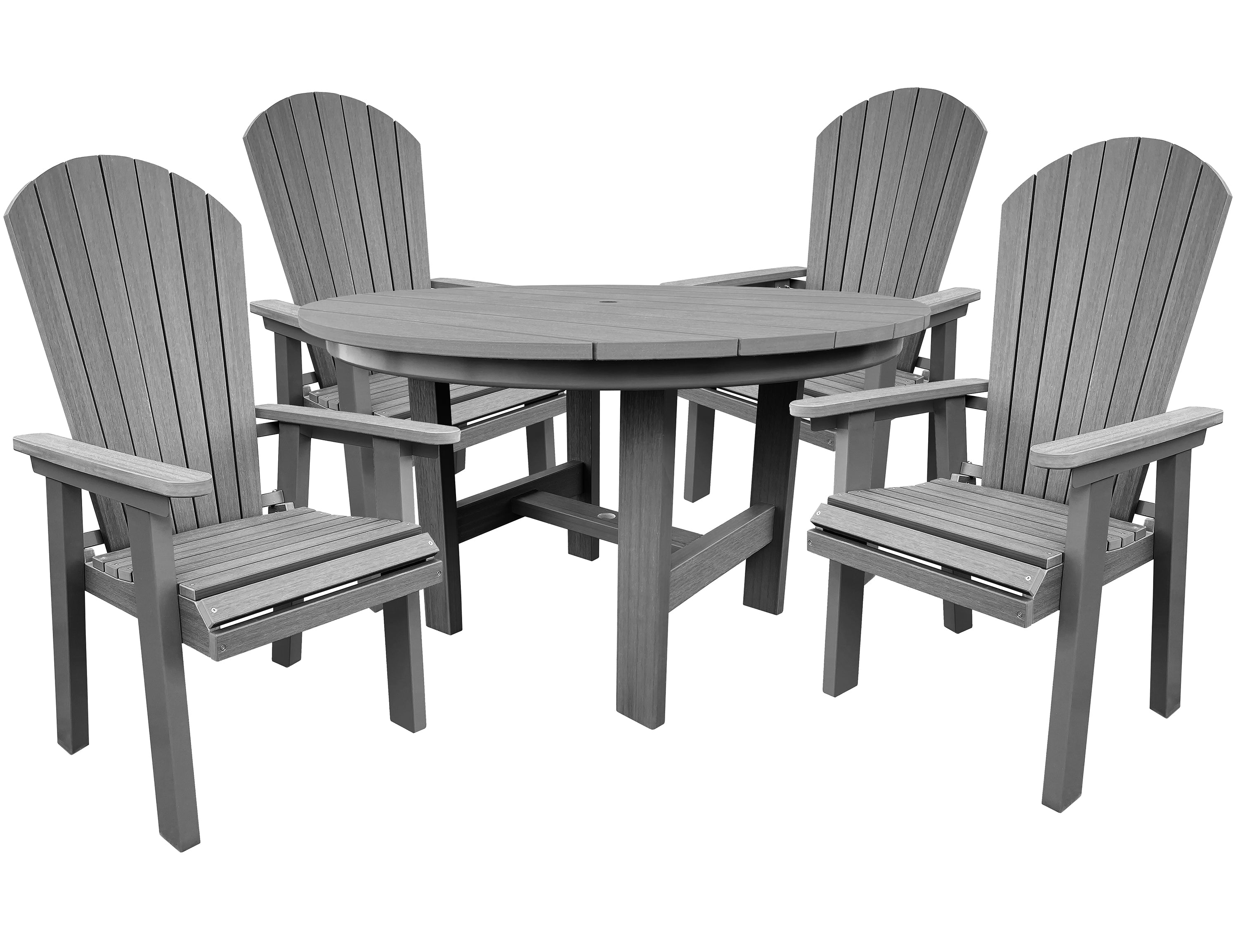 DURAWEATHER POLY® 5-Piece Hampton Adirondack Dining Table Set