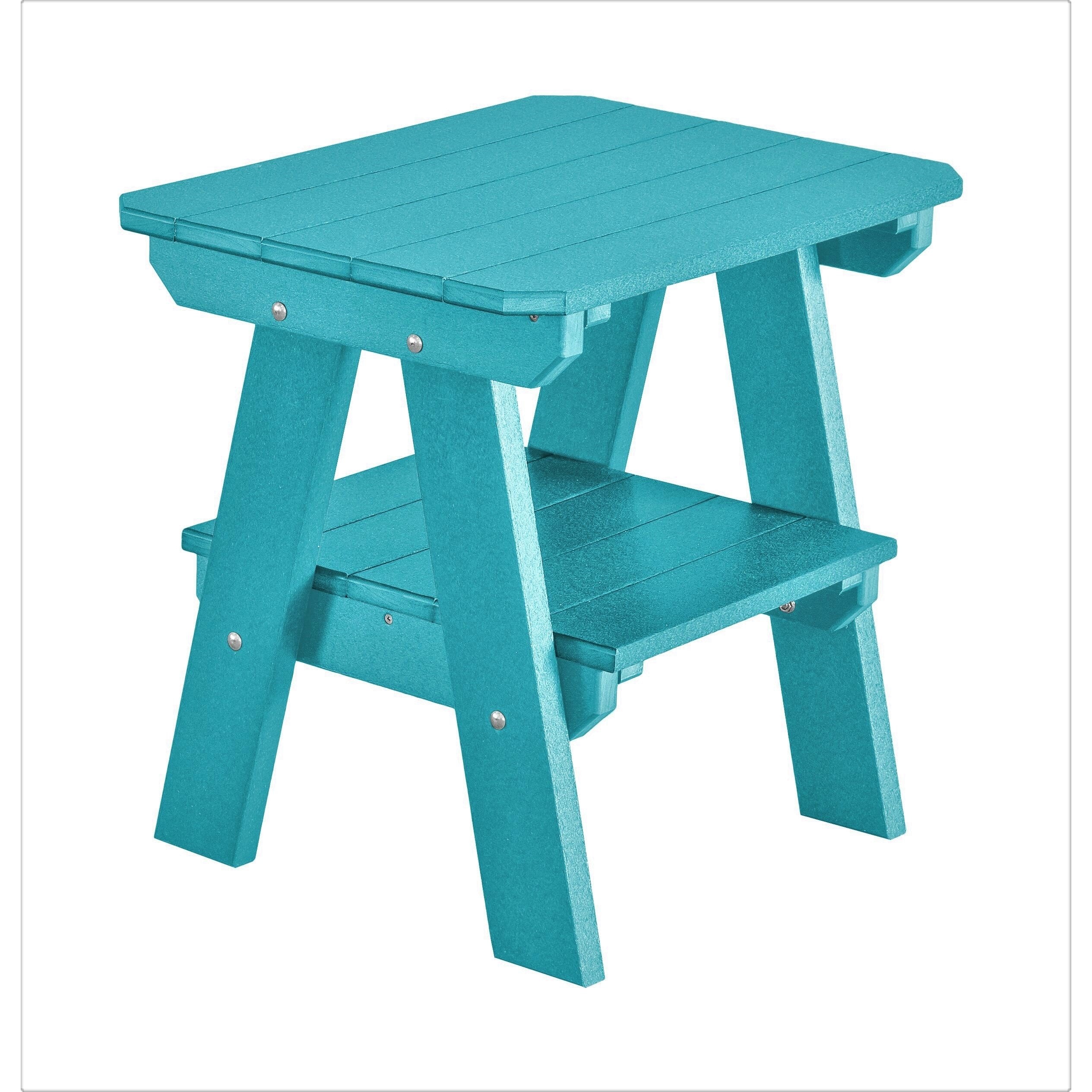 Adirondack Porch Rockers with Two Tier End Table