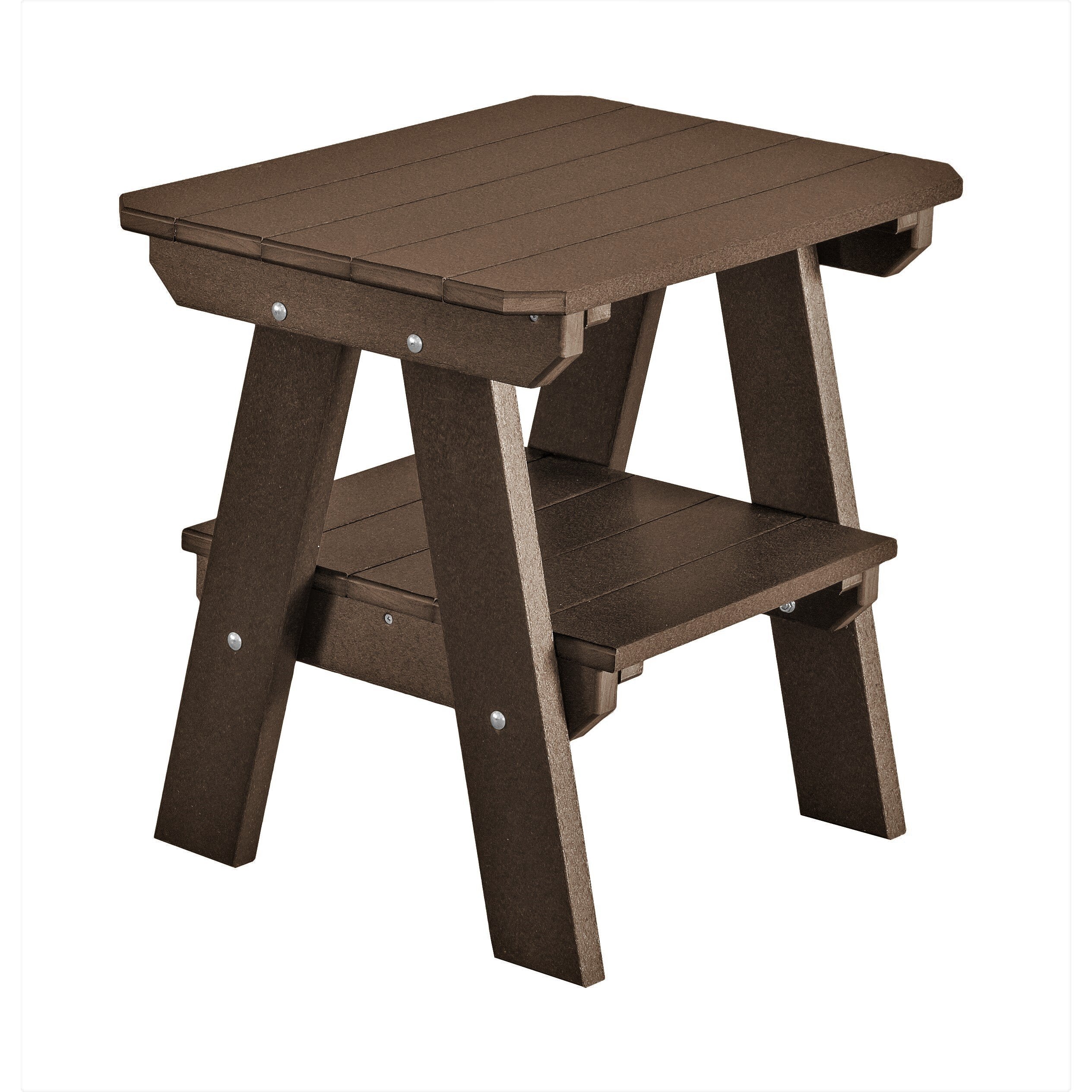 Adirondack Porch Rockers with Two Tier End Table