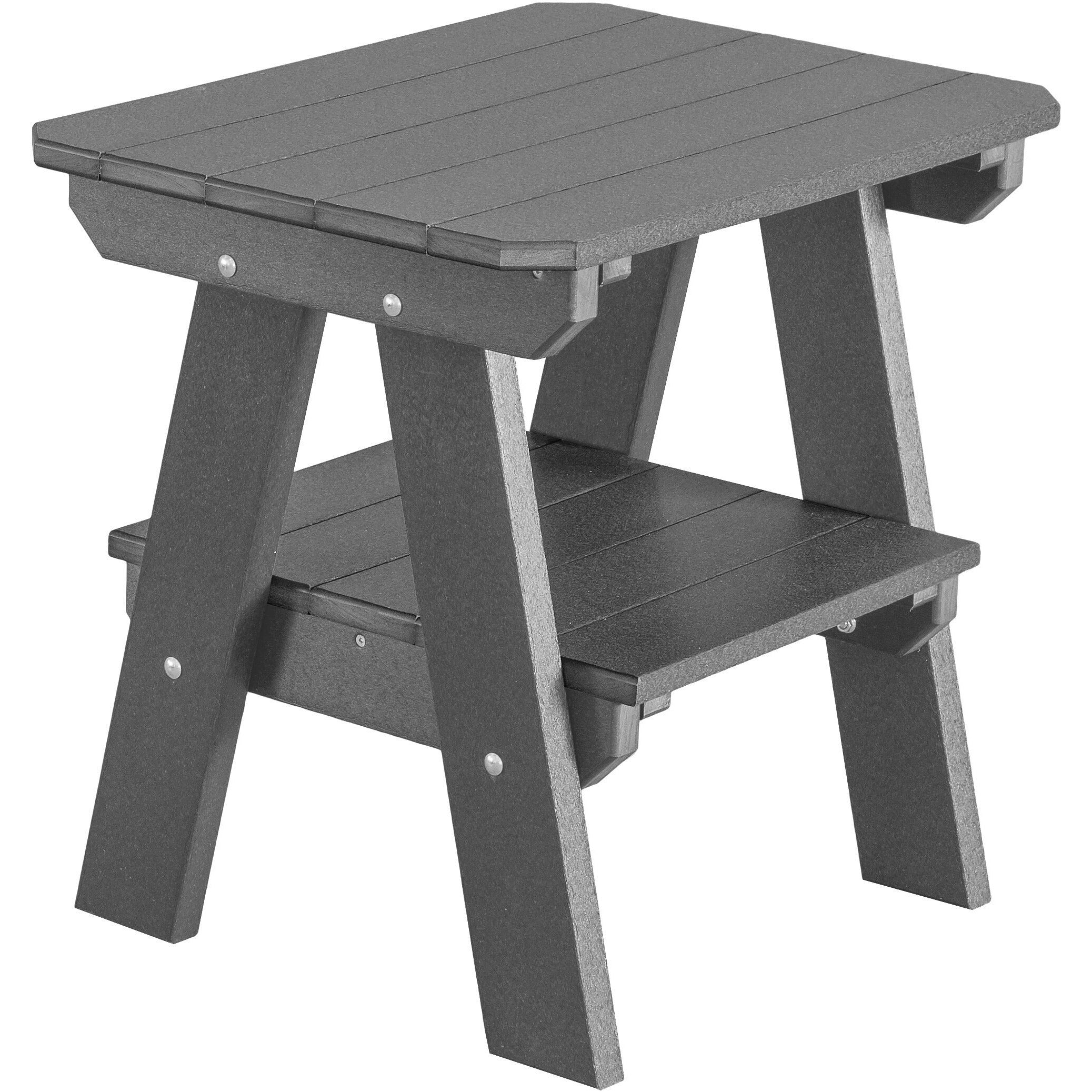 Adirondack Porch Rockers with Two Tier End Table