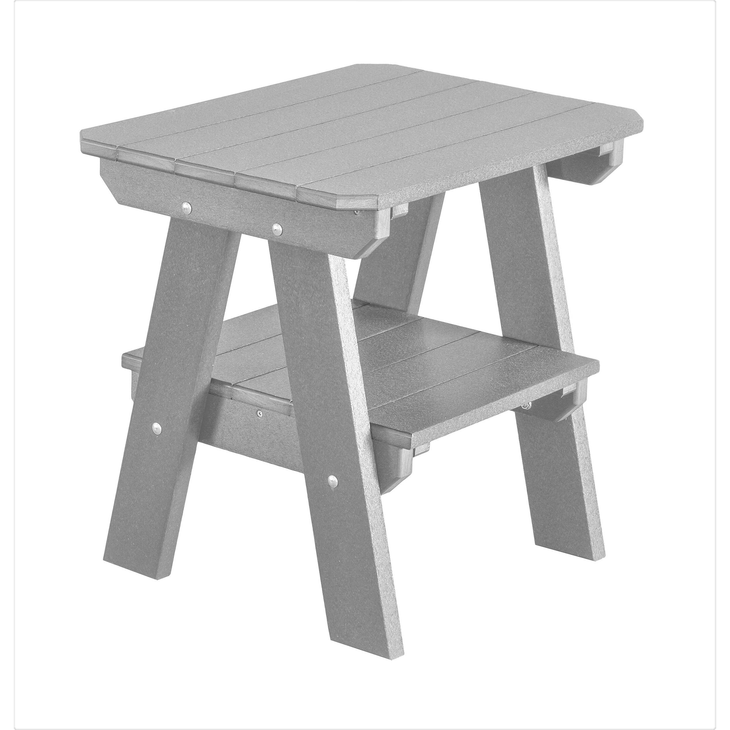 Adirondack Porch Rockers with Two Tier End Table