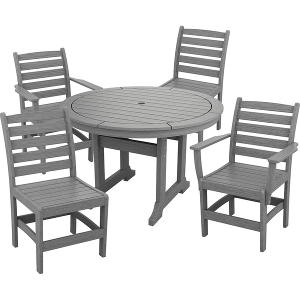 Meadowbrook 5 pc. 48"rd  Dining Set with Two Dining Arm Chairs and Two Dining Side Chairs